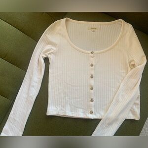Moving Sale: NWOT Madewell Ribbed Crop Cardigan / Top